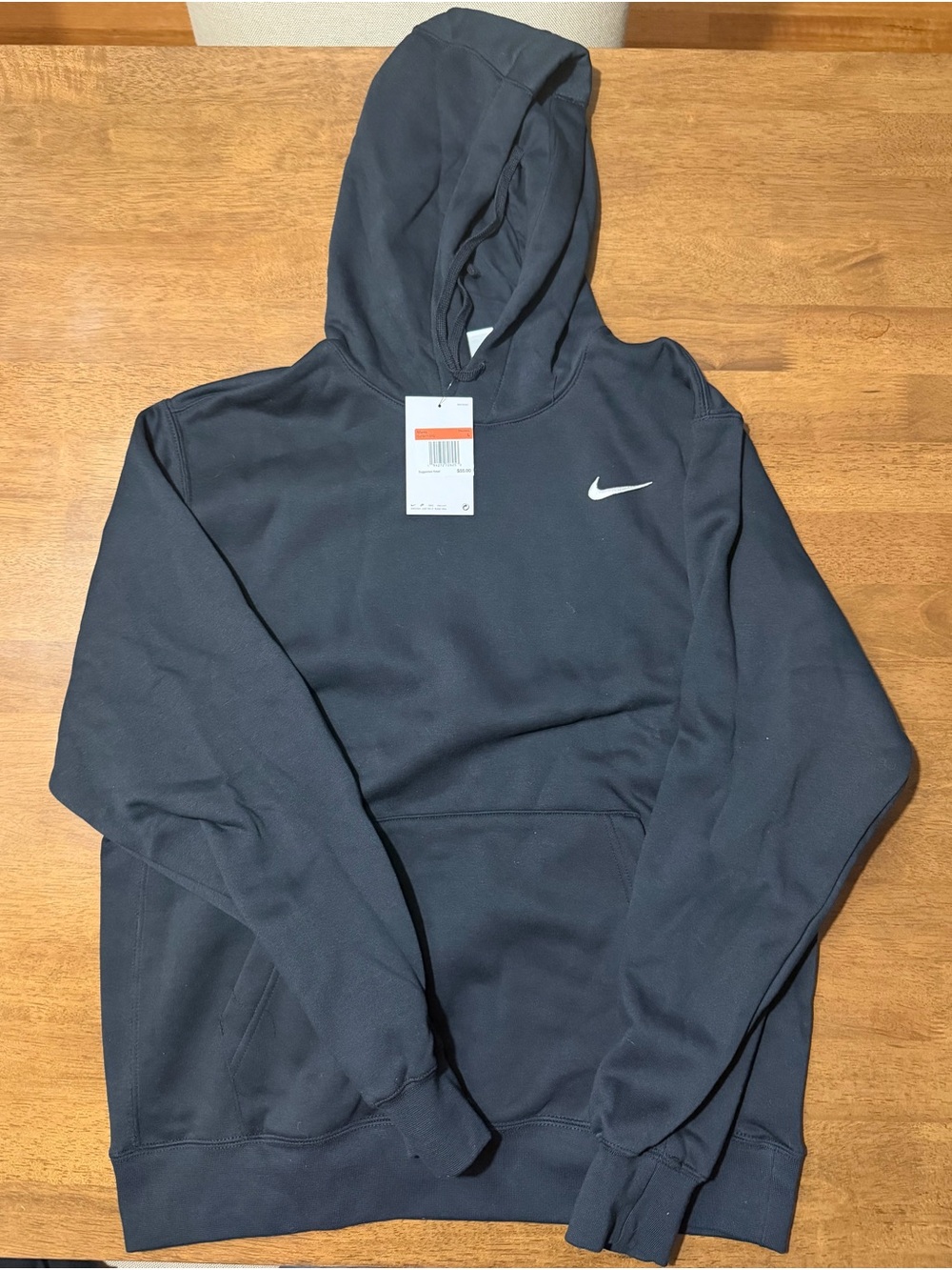 Nike Men’s Grey Swoosh Pullover Hoodie
